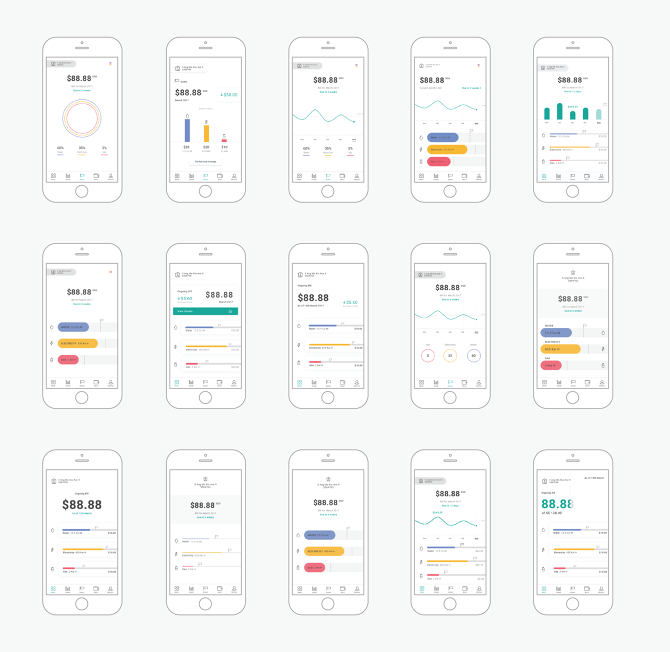 UI exploration for meter