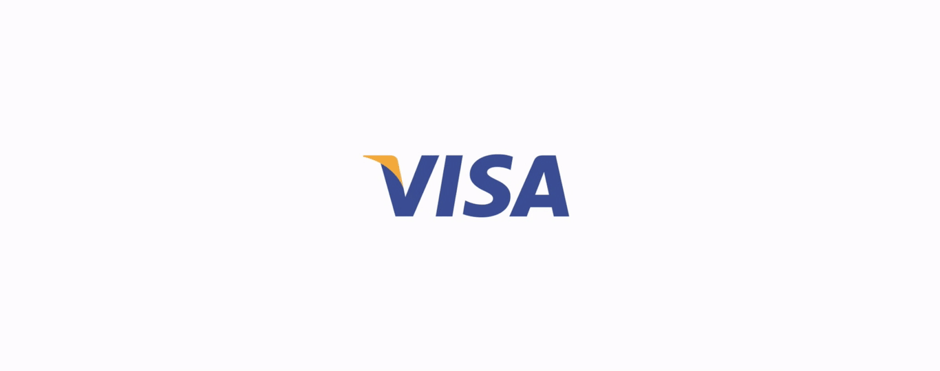 visa logo animation